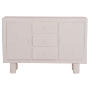 73671 ΜΠΟΥΦΕΣ ΣΕΙΡΑ SANTORINI HM18048 MDF ΣΕ ΥΠΟΛΕΥΚΟ ΧΡΩΜΑ-3 ΣΥΡΤΑΡΙΑ & 2 ΠΟΡΤΕΣ 120x38x80Υεκ.