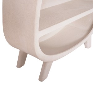 73673 ΡΑΦΙΕΡΑ ΣΕΙΡΑ SANTORINI HM18060.01 MDF ΣΕ ΥΠΟΛΕΥΚΟ ΧΡΩΜΑ 120x38x133Υεκ.