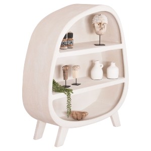 73673 ΡΑΦΙΕΡΑ ΣΕΙΡΑ SANTORINI HM18060.01 MDF ΣΕ ΥΠΟΛΕΥΚΟ ΧΡΩΜΑ 120x38x133Υεκ.