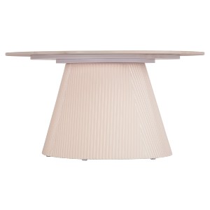 73688 ΤΡΑΠΕΖΙ ΣΑΛΟΝΙΟΥ DUNCAN HM18022.02 ΚΕΡΑΜΙΚΟ TOP-MDF ΒΑΣΗ-ΚΡΕΜ ΛΕΥΚΟ Φ80x41Υεκ.