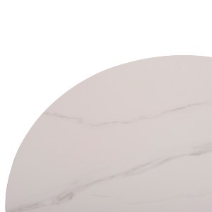 73688 ΤΡΑΠΕΖΙ ΣΑΛΟΝΙΟΥ DUNCAN HM18022.02 ΚΕΡΑΜΙΚΟ TOP-MDF ΒΑΣΗ-ΚΡΕΜ ΛΕΥΚΟ Φ80x41Υεκ.