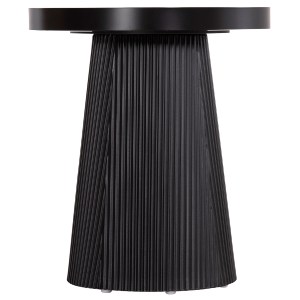 73689 ΤΡΑΠΕΖΑΚΙ ΒΟΗΘΗΤΙΚΟ DENTON HM18023.01 MDF TOP ΦΥΣΙΚΟ ΞΥΛΟΥ-ΒΑΣΗ ΜΑΥΡΗ Φ45x51,5Υεκ.
