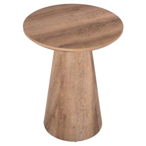 73692 ΒΟΗΘΗΤΙΚΟ ΤΡΑΠΕΖΑΚΙ KARAN HM18029 MDF ΣΕ ΦΥΣΙΚΟ ΧΡΩΜΑ ΞΥΛΟΥ Φ45x56,5Υεκ