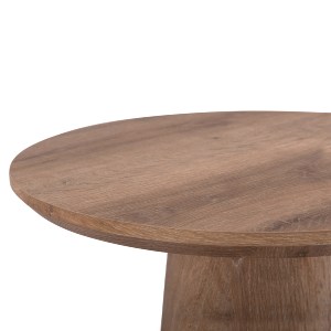 73692 ΒΟΗΘΗΤΙΚΟ ΤΡΑΠΕΖΑΚΙ KARAN HM18029 MDF ΣΕ ΦΥΣΙΚΟ ΧΡΩΜΑ ΞΥΛΟΥ Φ45x56,5Υεκ