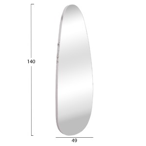 73695 ΚΑΘΡΕΠΤΗΣ ΤΟΙΧΟΥ CRITHER HM4486.05 ΜΕ ΠΛΑΙΣΙΟ MDF ΣΕ WHITE MARBLE ΧΡΩΜΑ 49x140Υεκ.