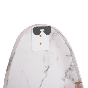 73695 ΚΑΘΡΕΠΤΗΣ ΤΟΙΧΟΥ CRITHER HM4486.05 ΜΕ ΠΛΑΙΣΙΟ MDF ΣΕ WHITE MARBLE ΧΡΩΜΑ 49x140Υεκ.