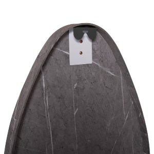 73702 ΚΑΘΡΕΠΤΗΣ ΤΟΙΧΟΥ DROP HM4488.02 ΜΕ ΠΛΑΙΣΙΟ MDF ΣΕ ΧΡΩΜΑΤΙΣΜΟ GREY MARBLE 50x80Υεκ.
