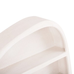 73707 ΡΑΦΙ ΤΟΙΧΟΥ ΣΕΙΡΑ SANTORINI HM18058 MDF ΣΕ ΥΠΟΛΕΥΚΟ ΧΡΩΜΑ 95x18x100Υεκ.