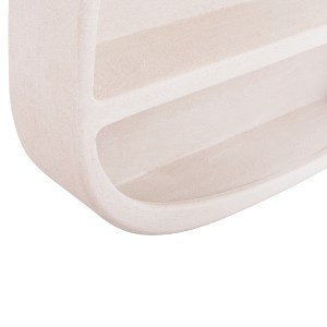 73707 ΡΑΦΙ ΤΟΙΧΟΥ ΣΕΙΡΑ SANTORINI HM18058 MDF ΣΕ ΥΠΟΛΕΥΚΟ ΧΡΩΜΑ 95x18x100Υεκ.