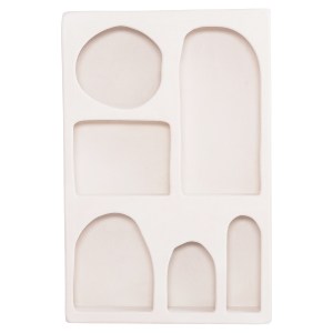 73708 ΡΑΦΙΕΡΑ-ΚΟΜΜΟ ΣΕΙΡΑ SANTORINI HM18059 MDF ΣΕ ΥΠΟΛΕΥΚΟ 80x18x120Υεκ.