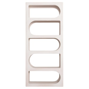 73709 ΒΙΒΛΙΟΘΗΚΗ ΣΕΙΡΑ SANTORINI HM18062 MDF ΣΕ ΥΠΟΛΕΥΚΟ ΧΡΩΜΑ 80x38x180Yεκ.
