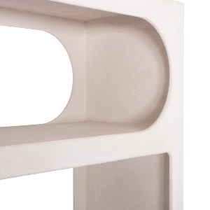 73709 ΒΙΒΛΙΟΘΗΚΗ ΣΕΙΡΑ SANTORINI HM18062 MDF ΣΕ ΥΠΟΛΕΥΚΟ ΧΡΩΜΑ 80x38x180Yεκ.