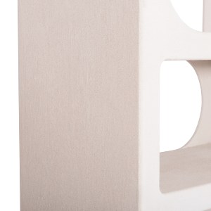 73709 ΒΙΒΛΙΟΘΗΚΗ ΣΕΙΡΑ SANTORINI HM18062 MDF ΣΕ ΥΠΟΛΕΥΚΟ ΧΡΩΜΑ 80x38x180Yεκ.