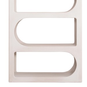 73709 ΒΙΒΛΙΟΘΗΚΗ ΣΕΙΡΑ SANTORINI HM18062 MDF ΣΕ ΥΠΟΛΕΥΚΟ ΧΡΩΜΑ 80x38x180Yεκ.