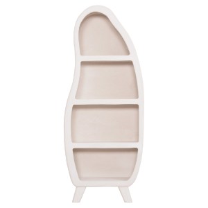 73710 ΡΑΦΙΕΡΑ ΣΕΙΡΑ SANTORINI HM18067 MDF ΣΕ ΥΠΟΛΕΥΚΟ ΧΡΩΜΑ 80x38x196Υεκ.