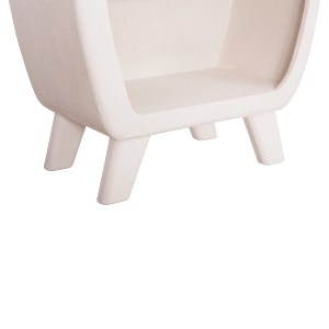 73710 ΡΑΦΙΕΡΑ ΣΕΙΡΑ SANTORINI HM18067 MDF ΣΕ ΥΠΟΛΕΥΚΟ ΧΡΩΜΑ 80x38x196Υεκ.