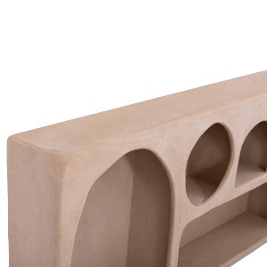 73711 ΡΑΦΙ ΤΟΙΧΟΥ ΣΕΙΡΑ SANTORINI HM18063.02 MDF ΣΕ ΚΑΦΕ 120x18x60Υεκ.