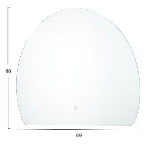 73715 ΚΑΘΡΕΠΤΗΣ TOIXOY ΣΕΙΡΑ TORCH HM4491 ΧΩΡΙΣ ΠΛΑΙΣΙΟ-LED ΟΠΙΣΘΙΟΣ ΦΩΤΙΣΜΟΣ 89x69Υεκ.