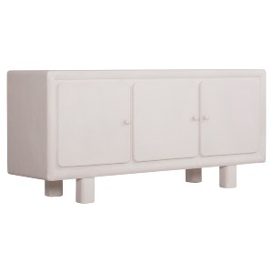 73718 ΜΠΟΥΦΕΣ ΣΕΙΡΑ SANTORINI HM18068 MDF ΣΕ ΥΠΟΛΕΥΚΟ ΧΡΩΜΑ-3 ΠΟΡΤΕΣ 140x38x64Υεκ.