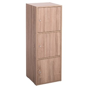 73734 ΝΤΟΥΛΑΠΙ ΜΕ 3 ΑΠΟΘ. ΧΩΡΟΥΣ SORIANO HM9939.11 SONAMA OAK ΜΕΛΑΜΙΝΗ 40x39x119Υεκ.