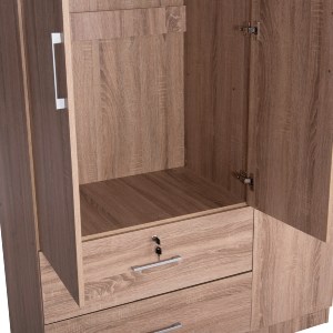 73740 ΝΤΟΥΛΑΠΑ ΜΕ ΚΑΘΡΕΦΤΗ & ΣΥΡΤΑΡΙΑ JARRY HM2485.11 SONAMA OAK ΜΕΛΑΜΙΝΗ 119x48x183Υεκ