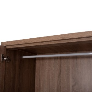 73740 ΝΤΟΥΛΑΠΑ ΜΕ ΚΑΘΡΕΦΤΗ & ΣΥΡΤΑΡΙΑ JARRY HM2485.11 SONAMA OAK ΜΕΛΑΜΙΝΗ 119x48x183Υεκ