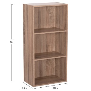 73744 ΡΑΦΙΕΡΑ ΤΟΙΧΟΥ CUBICON HM9941.02 SONAMA OAK ΜΕΛΑΜΙΝΗ 38,5x23,5x80Υεκ.