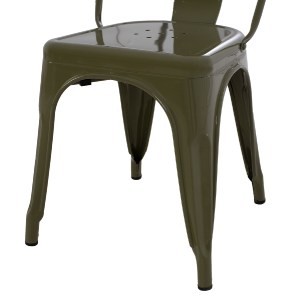 73780 ΚΑΡΕΚΛΑ ΜΕΤΑΛΛΙΚΗ MELITA HM8641.43 ΣΕ DARK OLIVE GREEN 43x50x82Υεκ.