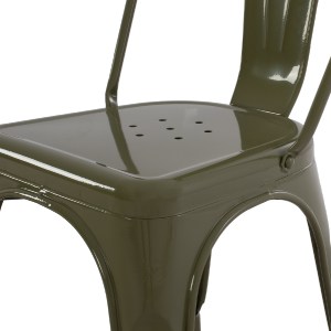 73780 ΚΑΡΕΚΛΑ ΜΕΤΑΛΛΙΚΗ MELITA HM8641.43 ΣΕ DARK OLIVE GREEN 43x50x82Υεκ.