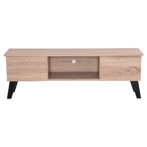 73787 ΕΠΙΠΛΟ ΤΗΛΕΟΡΑΣΗΣ IREN HM2481.01 ΜΕΛΑΜΙΝΗ ΣΕ SONAMA OAK-ΜΑΥΡΟ 120x32,5-34x41Yεκ.