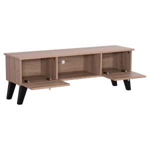 73787 ΕΠΙΠΛΟ ΤΗΛΕΟΡΑΣΗΣ IREN HM2481.01 ΜΕΛΑΜΙΝΗ ΣΕ SONAMA OAK-ΜΑΥΡΟ 120x32,5-34x41Yεκ.