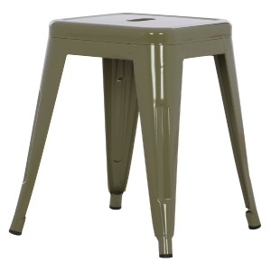 73799 ΣΚΑΜΠΟ ΜΕΤΑΛΛΙΚΟ MELITA HM0096.43 ΣΕ DARK OLIVE ΧΡΩΜΑ 39x39x46Υεκ.