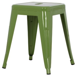 73803 ΣΚΑΜΠΟ ΜΕΤΑΛΛΙΚΟ MELITA HM0096.53 ΣΕ LIGHT OLIVE GREEN ΧΡΩΜΑ 39x39x46Υεκ.