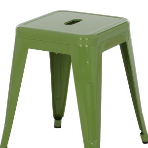 73803 ΣΚΑΜΠΟ ΜΕΤΑΛΛΙΚΟ MELITA HM0096.53 ΣΕ LIGHT OLIVE GREEN ΧΡΩΜΑ 39x39x46Υεκ.
