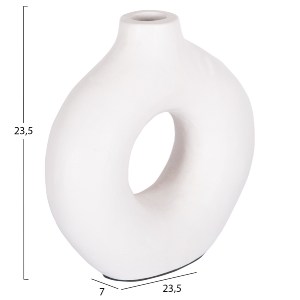 73953 ΔΙΑΚΟΣΜΗΤΙΚΟ ΒΑΖΟ ΣΕΙΡΑ CLAYVON HM4404 ΤΕΡΑΚΟΤΑ ΣΕ ΛΕΥΚΟ 23,5x7x23,5Υεκ.