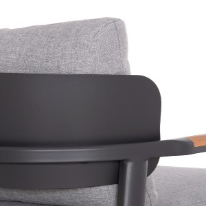 74102 ΣΕΤ ΣΑΛΟΝΙ ΕΞ.ΧΩΡΟΥ 4ΤΜΧ ELARA ΗΜ6195.01 ΓΚΡΙ ΑΛΟΥΜΙΝΙΟ & OLEFIN-TEAK ΦΥΣΙΚΟ