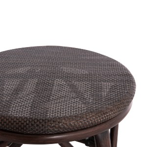 74140 ΣΚΑΜΠΟ ΑΛΟΥΜΙΝΙΟΥ CHINO HM6285.01 BAMBOO LOOK ΚΑΦΕ-TEXTILENE ΚΑΦΕ Φ36x46Υεκ.