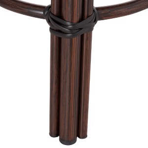 74140 ΣΚΑΜΠΟ ΑΛΟΥΜΙΝΙΟΥ CHINO HM6285.01 BAMBOO LOOK ΚΑΦΕ-TEXTILENE ΚΑΦΕ Φ36x46Υεκ.