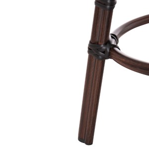 74140 ΣΚΑΜΠΟ ΑΛΟΥΜΙΝΙΟΥ CHINO HM6285.01 BAMBOO LOOK ΚΑΦΕ-TEXTILENE ΚΑΦΕ Φ36x46Υεκ.