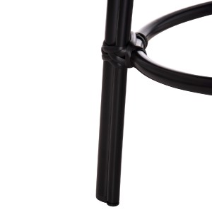 74141 ΣΚΑΜΠΟ ΑΛΟΥΜΙΝΙΟΥ CHINO HM6285.02 BAMBOO LOOK & TEXTILENE ΣΕ ΜΑΥΡΟ Φ36x46Υεκ.