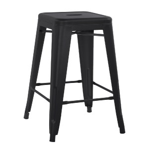 74146 ΣΚΑΜΠΟ ΜΕΣΑΙΟΥ ΥΨΟΥΣ ΜΕΤΑΛΛΙΚΟ MELITA-PRO HM8573.42 ΜΑΥΡΟ ΜΑΤ 43x43x67Υεκ.