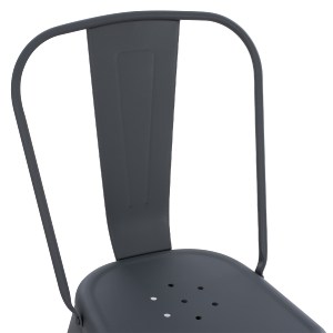74149 ΚΑΡΕΚΛΑ ΜΕΤΑΛΛΙΚΗ MELITA-PRO HM8641.50 ΓΚΡΙ 44x47x84.5Υεκ.