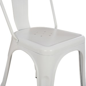 74151 ΚΑΡΕΚΛΑ ΜΕΤΑΛΛΙΚΗ MELITA-PRO HM8641.41 ΛΕΥΚΟ ΜΑΤ 44x47x84.5Υεκ.