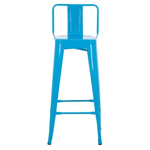 74156 ΣΚΑΜΠΟ BAR-PRO ME ΠΛΑΤΗ ΜΕΤΑΛΛΙΚΟ MELITA HM8643.48 ΜΠΛΕ 42x42x100Υεκ.