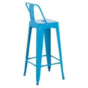 74156 ΣΚΑΜΠΟ BAR-PRO ME ΠΛΑΤΗ ΜΕΤΑΛΛΙΚΟ MELITA HM8643.48 ΜΠΛΕ 42x42x100Υεκ.