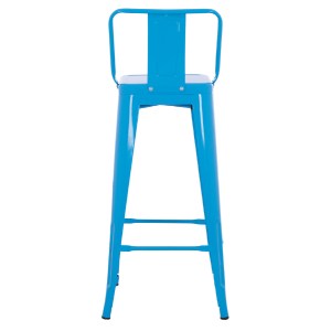 74156 ΣΚΑΜΠΟ BAR-PRO ME ΠΛΑΤΗ ΜΕΤΑΛΛΙΚΟ MELITA HM8643.48 ΜΠΛΕ 42x42x100Υεκ.
