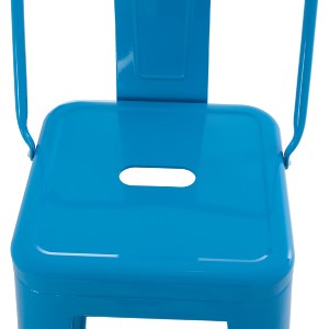 74156 ΣΚΑΜΠΟ BAR-PRO ME ΠΛΑΤΗ ΜΕΤΑΛΛΙΚΟ MELITA HM8643.48 ΜΠΛΕ 42x42x100Υεκ.