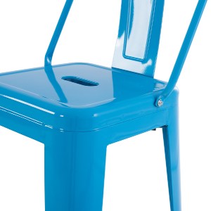 74156 ΣΚΑΜΠΟ BAR-PRO ME ΠΛΑΤΗ ΜΕΤΑΛΛΙΚΟ MELITA HM8643.48 ΜΠΛΕ 42x42x100Υεκ.