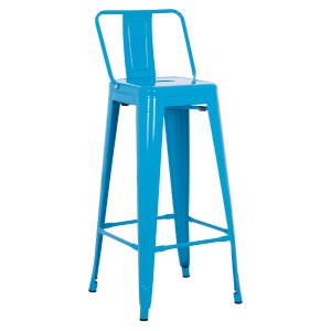74156 ΣΚΑΜΠΟ BAR-PRO ME ΠΛΑΤΗ ΜΕΤΑΛΛΙΚΟ MELITA HM8643.48 ΜΠΛΕ 42x42x100Υεκ.