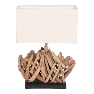 74168 ΕΠΙΤΡΑΠΕΖΙΟ ΟΡΘΟΓΩΝΙΟ ΦΩΤΙΣΤΙΚΟ TWIGGY HM4424 DRIFTWOOD & ΛΕΥΚΟ ΚΑΠΕΛΟ 35.5x15x47Υεκ.